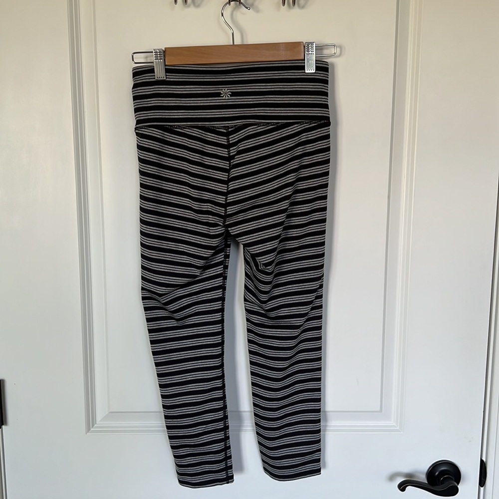 Athleta Stripes Chaturanga Capri Leggings. - Picture 2 of 8